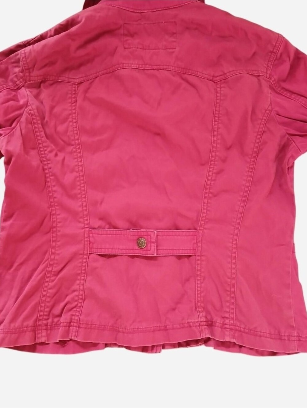 Women's Button-Front Utility Jacket - Picture 4 of 6